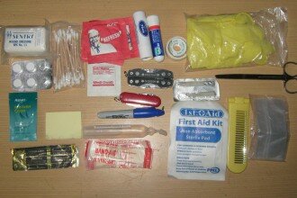 first aid kit for home or car