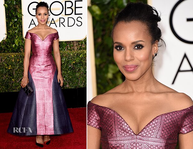 Kerry-Washington-In-Mary-Katrantzou-2015-Golden-Globe-Awards