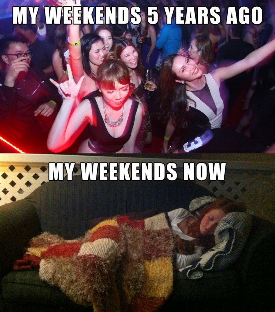 my weekend 5 years ago meme